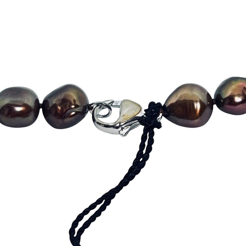 Honora Chocolate Cultured Freshwater Pearl Necklace 18" (6030) - Picture 7 of 7